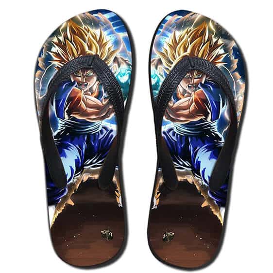 Dragon Ball Vegito Fusion Kamehameha Awesome Sandals Flip Flops Shoes