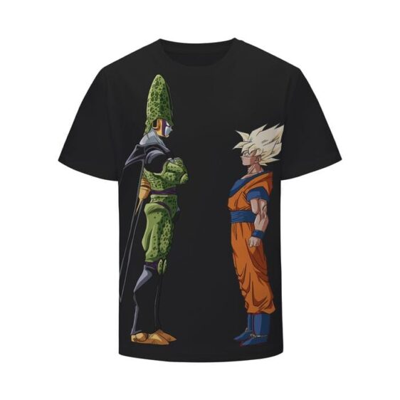 Dragon Ball Z Android Cell Face To Face With Goku T-Shirt