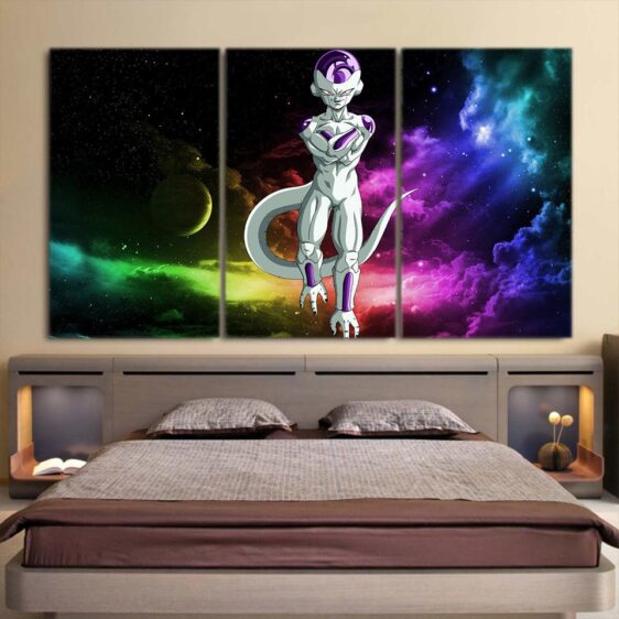 Mighty Frieza Flying Space Galaxy Swag Cool 3Pc Canvas Print