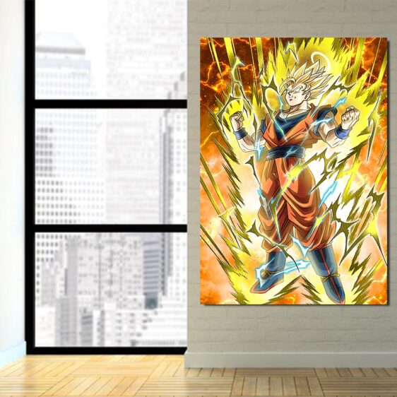 Dragon Ball Goku Powerful Aura Fan Art 1Pc Canvas Print