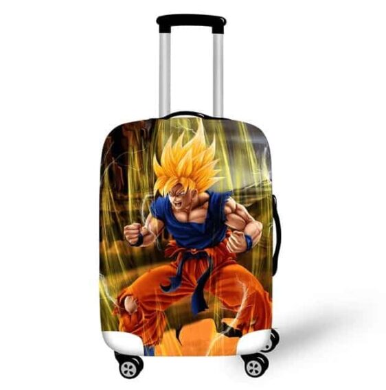DBZ Son Goku SSJ1 Fan Art Design Travel Luggage Cover
