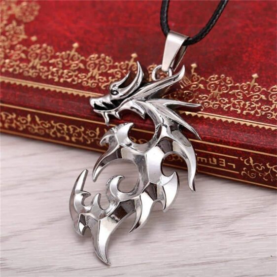 Dragon Ball Z Shenron Silver Pendant Metal Necklace