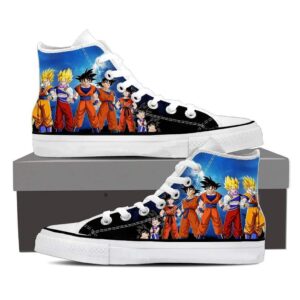 DBZ Cool Son Goku Super Saiyan Transformation Sneakers Shoes