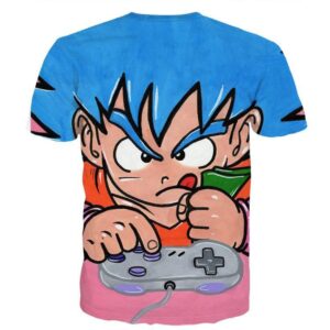 DBZ Goku Play Nintendo Video Game Cool Funny Design T-Shirt - Saiyan Stuff - 2