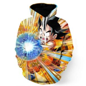 Dragon Ball Cute Goku Kid Kamehameha Awesome Trending Design Hoodie