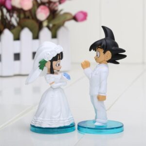 Dragon Ball Goku Chi-Chi Wedding PVC Figure Toys 8cm 3inch Set 2Pcs - Saiyan Stuff