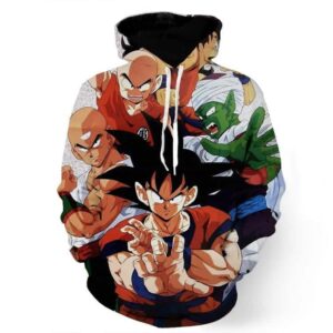 Dragon Ball Goku Piccolo Krillin Heroes Group Awesome Design Hoodie