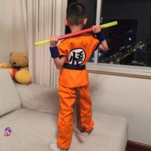 Dragon Ball Goku Saiyan Kid Training Uniform Symbol Cosplay Costume - Saiyan Stuff