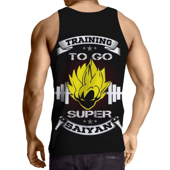 Dragon Ball Goku Super Saiyan Icon Gym Motivation Tank Top