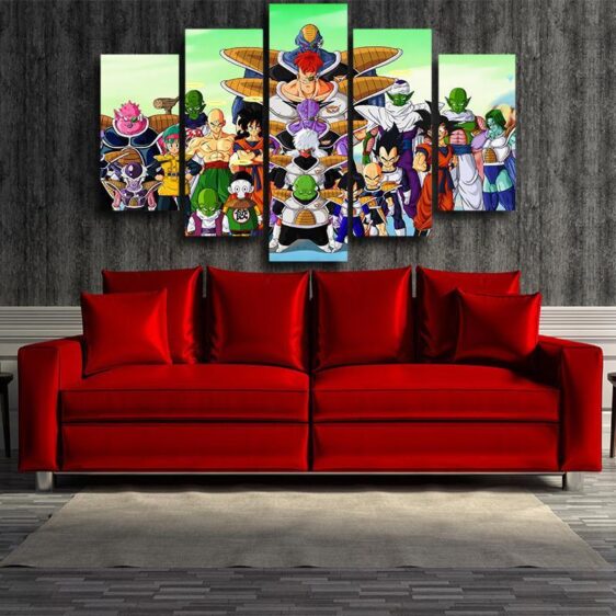 Dragon Ball Goku Villains Anime Theme 5pc Wall Art Decor Posters Canvas Prints Saiyan Stuff 4896