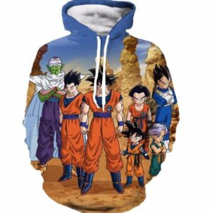 Dragon Ball Z-Fighters Team Earth's Special Forces 3D Hoodie - Saiyan Stuff