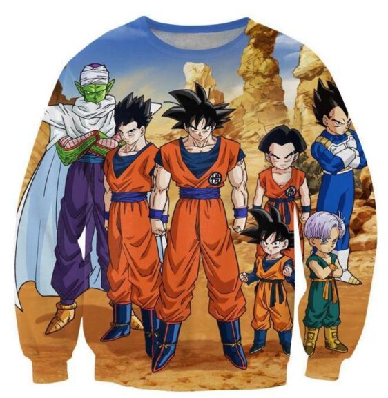 Dragon Ball Z-Fighters Team Earth's Special Forces Sweatshirt - Saiyan Stuff