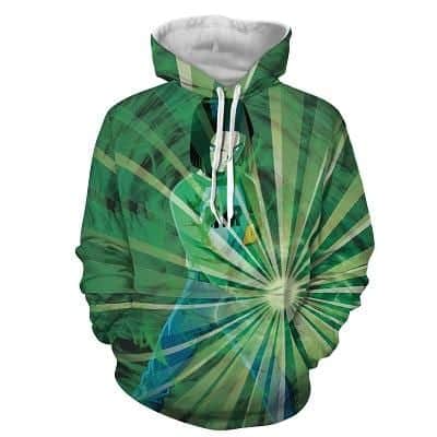 Dragon Ball Z Android 17 Releasing Power Blitz Green Hoodie