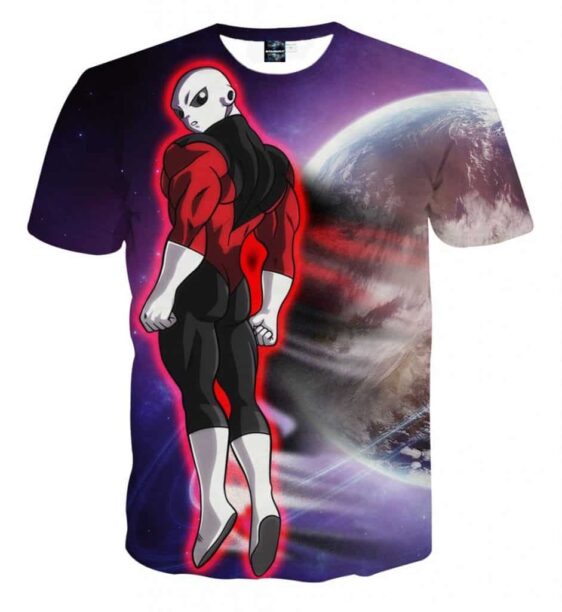 Dragon Ball Z Jiren The Gray Red Aura In Outer Space T-Shirt