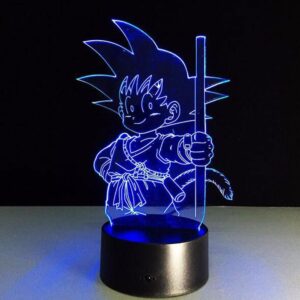 Dragon Ball Z Kid Goku Cute 7 Color Changing Acrylic Panel Lamp - Saiyan Stuff - 2