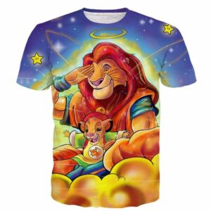Goku Gohan Dragonball Lion King Simba Color Funny Galaxy T-Shirt - Saiyan Stuff - 1