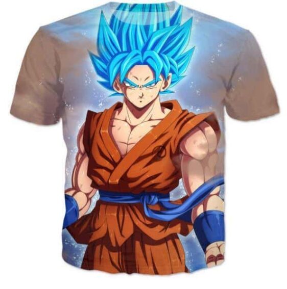 Goku Super Saiyan Blue Stylish DBZ T-Shirt - Saiyan Stuff