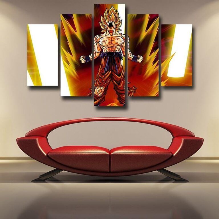 Dragon Ball Goku Villains Anime Theme 5pc Wall Art Decor Posters Canvas Prints Saiyan Stuff 8910