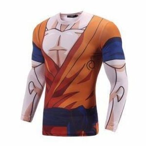 Goku Uniform Whis Symbol Long Sleeves Skin Gear Compression 3D Shirt - Saiyan Stuff