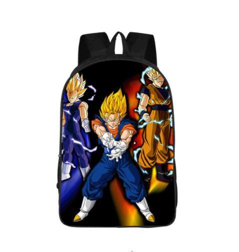 Goku Vegeta Fusion Vegito Powerful School Backpack Bag