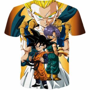 Goten Trunks Gotenks Super Saiyan 3D T-Shirt - Saiyan Stuff