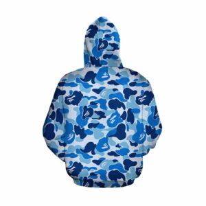 Kid Goku Hip Hop Blue Cameo Camouflage Streetwear Hoodie