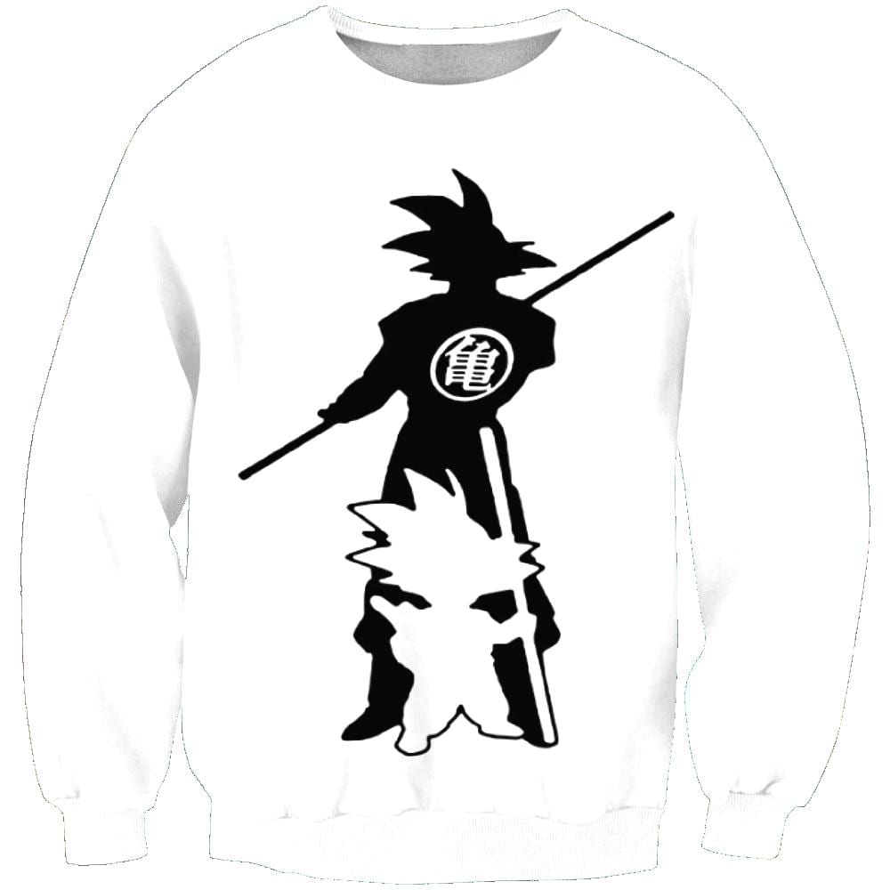 Dragon Ball Kid Goku Grown Legendary Saiyan Warrior Symbol Sweatshirt Saiyan Stuff