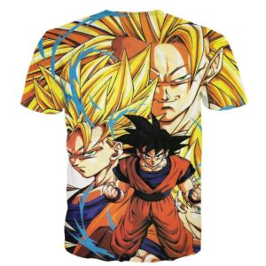 Kakarot Son Goku Forms Super Saiyan Transformation 3D T-Shirt - Saiyan Stuff