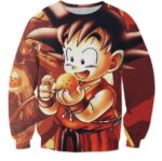 Kid Goku Dragon Ball 7 Stars Cute 3D Print Sweatshirt - Saiyan Stuff