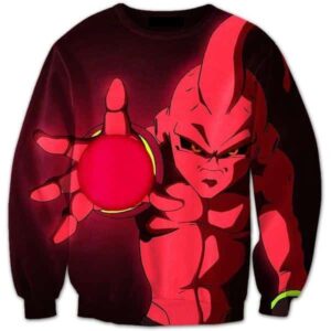 Evil Kid Buu Ultimate Cannon Energy Sphere Attack 3D Sweatshirt - Saiyan Stuff