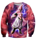 Majin Ultimate Mighty Kid Buu Lightning Amazing 3D Sweatshirt - Saiyan Stuff
