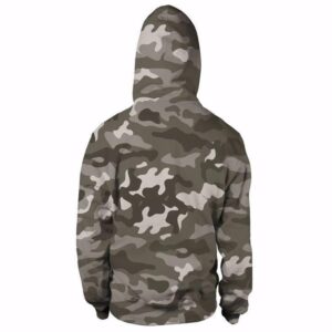 Majin Vegeta Camo Military Camouflage Dab Dance Grey Hoodie - Saiyan Stuff - 2