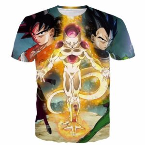 Resurrection 'F' Return of Frieza Goku Vegeta Amazing 3D T-Shirt - Saiyan Stuff