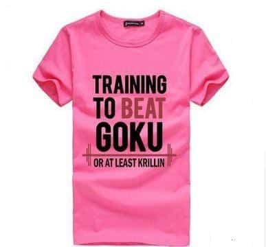 Training to Beat Goku or at Least Krillin T- Shirt Men - Saiyan Stuff