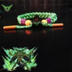 DBZ Villain Cell First Form Green Nylon Braided Bracelet