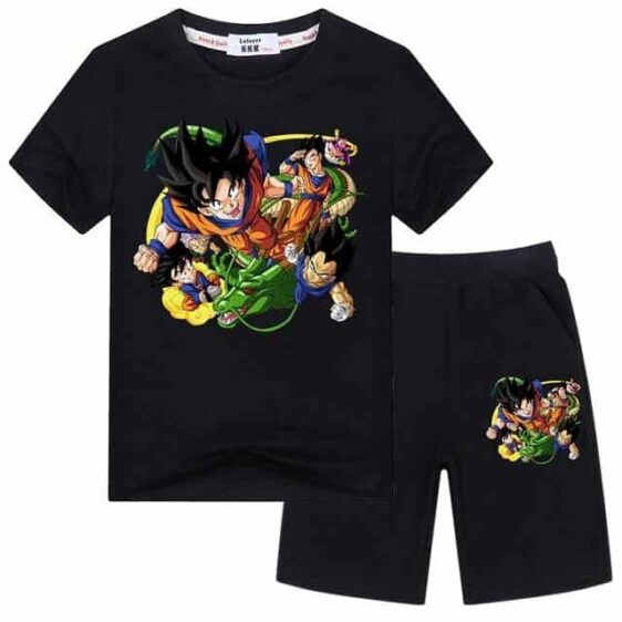Goku Gohan Vegeta Majin Buu Trunks Shenron Kids Outfit Set