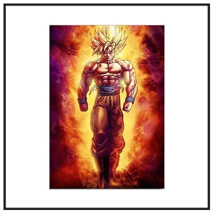 Best Dragon Ball Z Wall Art Decor Goku Vegeta Trunks