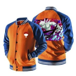 Naruto Obito Ten-tails Jinchuriki Form Orange Baseball Jacket