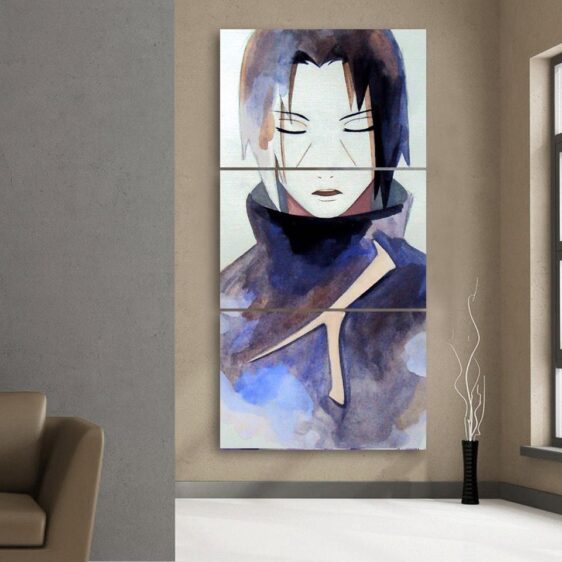 Naruto Anime Uchiha Itachi Painting Portrait 3pcs Wall Art