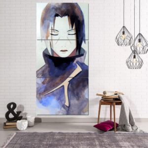 Naruto Anime Uchiha Itachi Painting Portrait 3pcs Wall Art