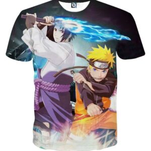 Naruto Sasuke Sakura Team 7 Shippuden Anime Cool T-Shirt