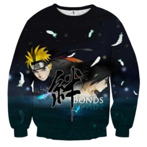 Naruto Shippuden Sasuke Bond Friendship Cool Sweatshirt
