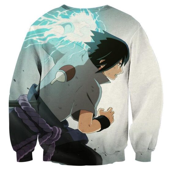 Naruto Shippuden Sasuke Chidori Skill Anime Theme Sweatshirt