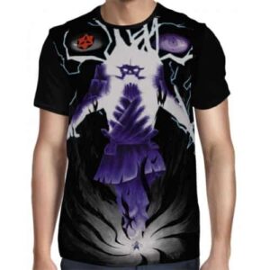 Sasuke Complete Susanoo Deadly Skill Chakra Purple Trendy T-shirt