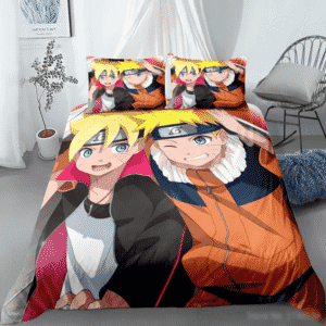 Boruto And Young Naruto Father & Son Bond Bedding Set