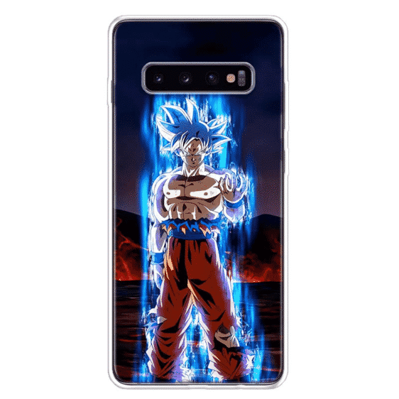 DBZ Goku's Ultra Instinct Blue Aura Samsung Galaxy S10 Case