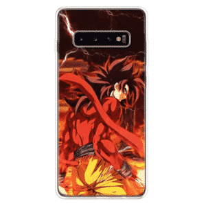 DBZ Super Saiyan 4 Red Aura Samsung Galaxy S10 Case