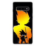DBZ Vegeta & Kid Goku Silhouette Samsung Galaxy S10 Case
