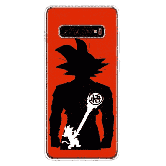 Dragon Ball Z Goku Silhouette Red Samsung Galaxy S10 Case