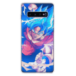 Dragon Ball Z SSB Mad Goku Samsung Galaxy S10 Case